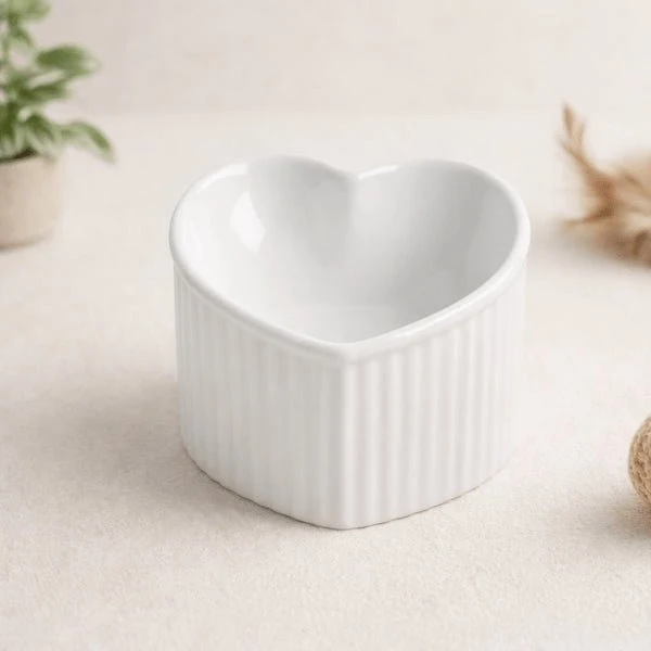 Gamelle en céramique pour chat - Cœur d'amour - LoveCat™