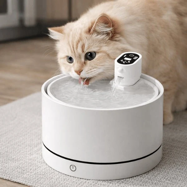 Fontaine à eau chat sans fil céramique pure - Hydratec™