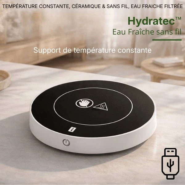 Fontaine à eau chat sans fil céramique pure - Hydratec™