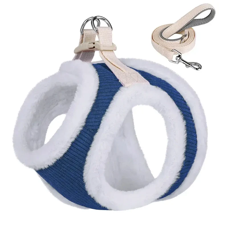 Harnais d'hiver pour petit chien avec petite laisse