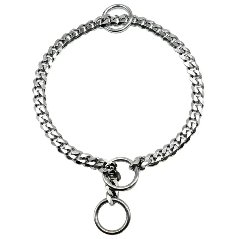 Collier chien chaine semi-etrangleur