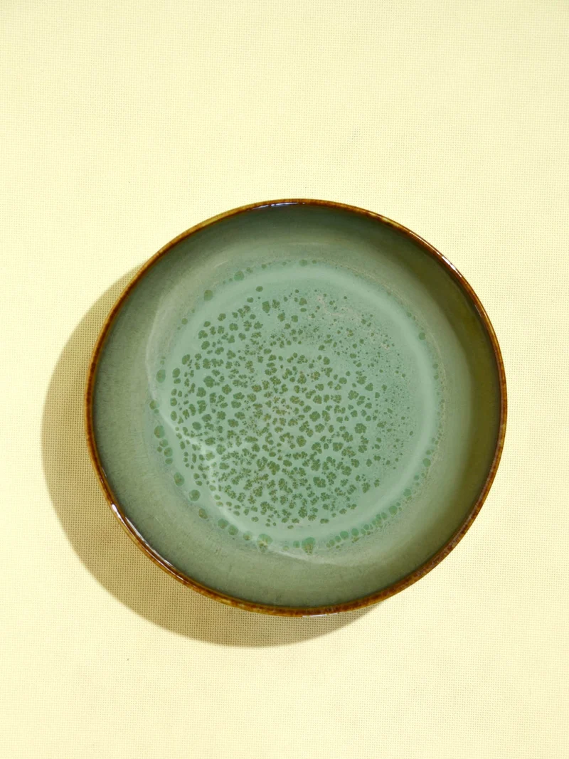 Plat de service rond | Vert rivage