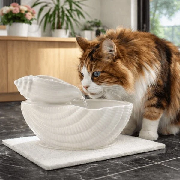 Abreuvoir chat céramique à filtre permanent - OCeram™