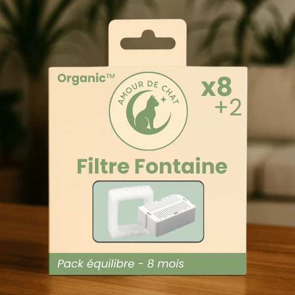 Fontaine à eau chat en céramique à cascade - Organic™