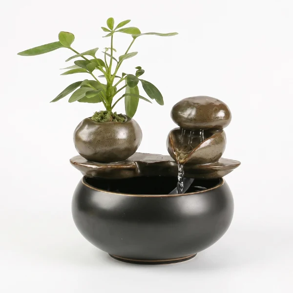 Fontaine à eau chat céramique design naturelle - Ozen™