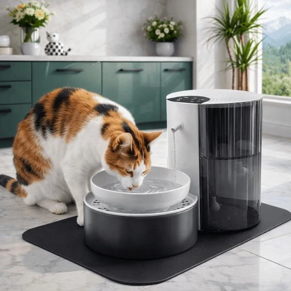 Distributeur d’eau pour chat - automatique intelligent sans fil - HydroBowl™