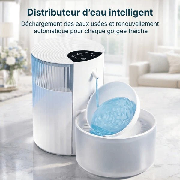 Distributeur d’eau pour chat - automatique intelligent sans fil - HydroBowl™