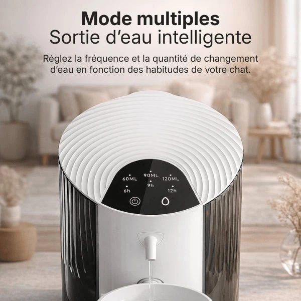 Distributeur d’eau pour chat - automatique intelligent sans fil - HydroBowl™