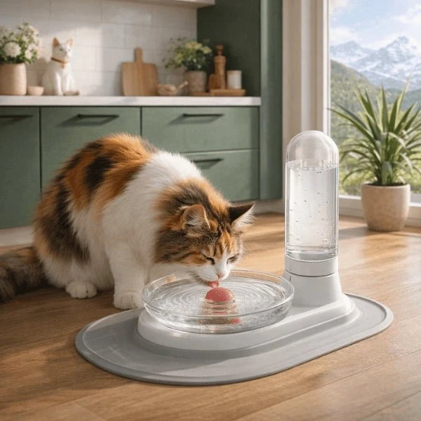 Distributeur d’eau pour chat à filtre permanent - OGlass™