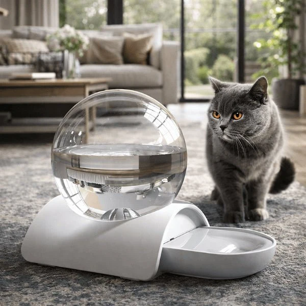 Distributeur d'eau pour chat sans électricité - OFlow™