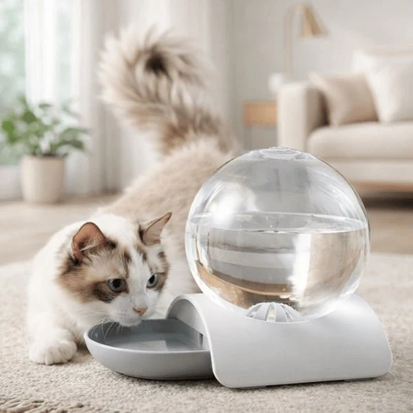 Distributeur d'eau pour chat sans électricité - OFlow™