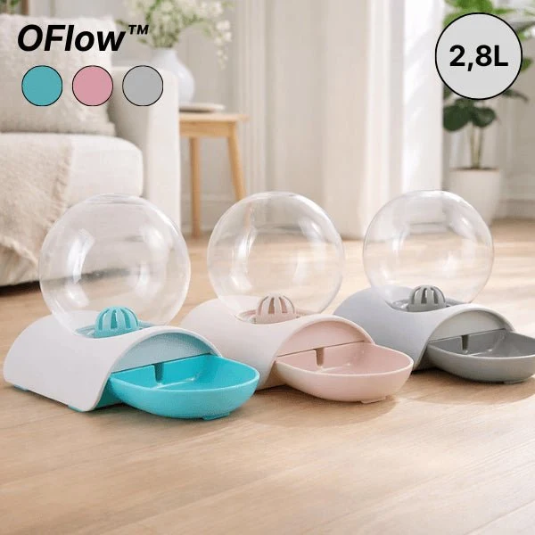 Distributeur d'eau pour chat sans électricité - OFlow™