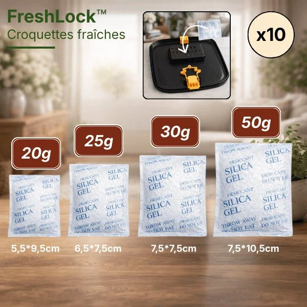 Sachet absorbeur d'humidité pour distributeur - FreshLock™