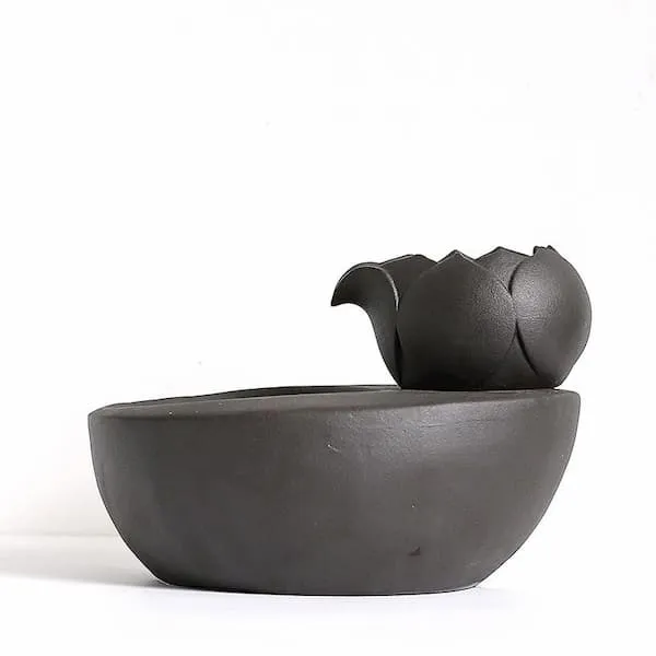 Fontaine design en céramique pour chat