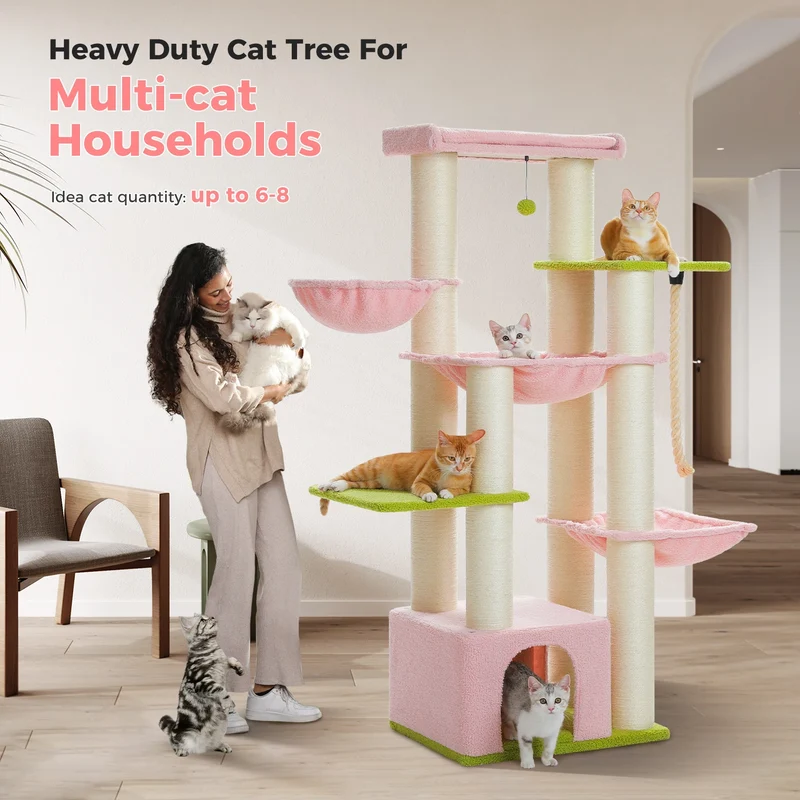 Arbre à Chat Cartagena 170 cm | Multi-Chats jusqu'à 6-8 Chats