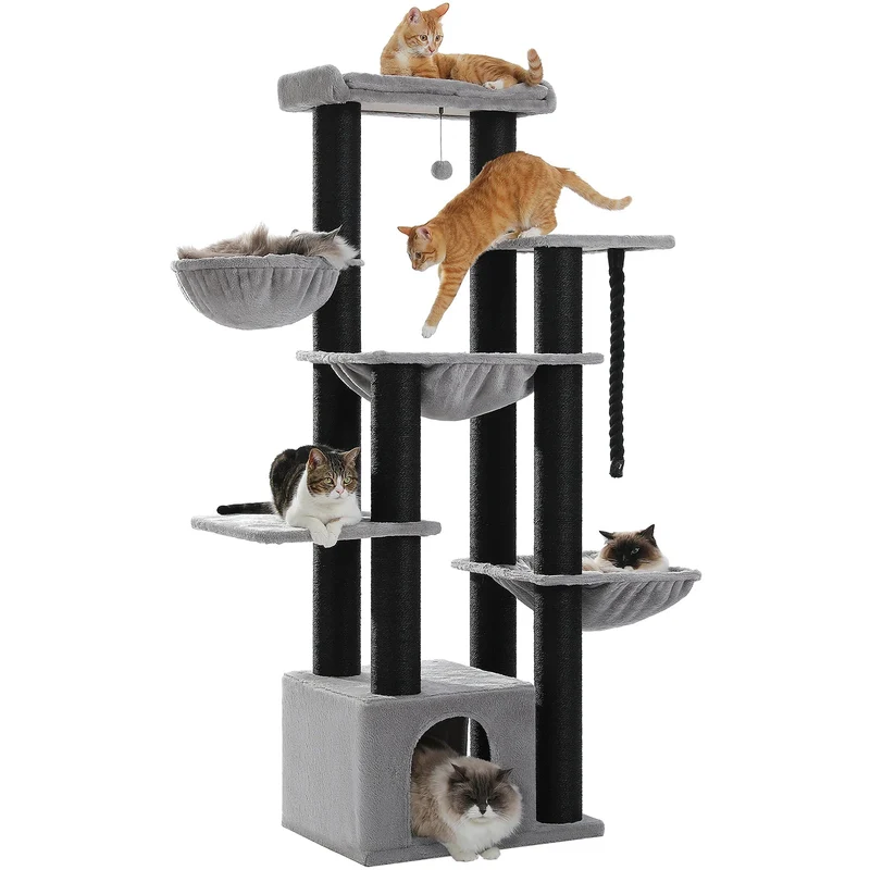 Arbre à Chat Cartagena 170 cm | Multi-Chats jusqu'à 6-8 Chats