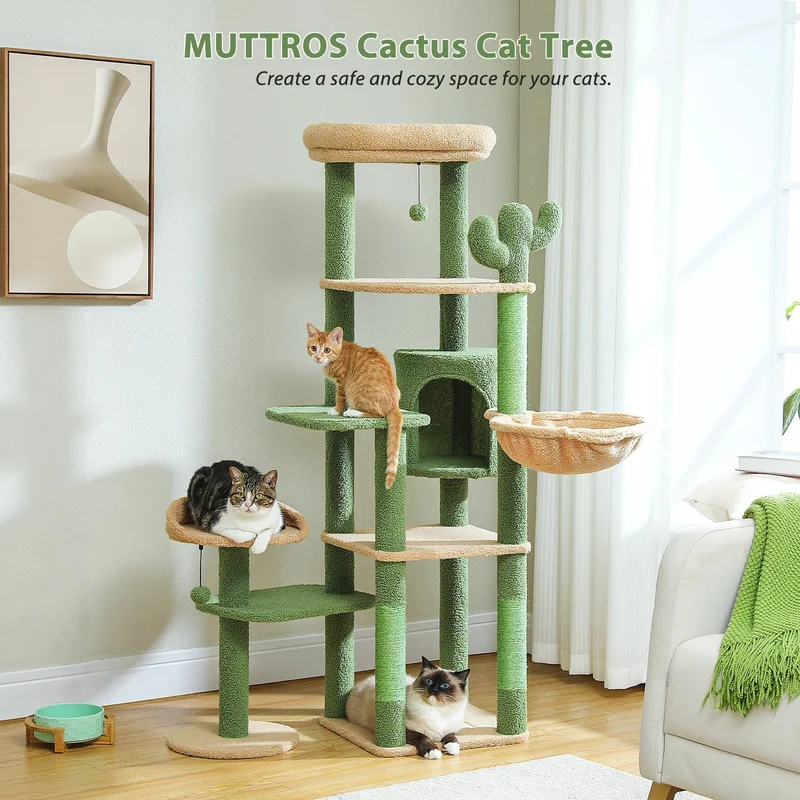Arbre à Chat La Yegada 150 cm | Design Original Multi-Niveaux