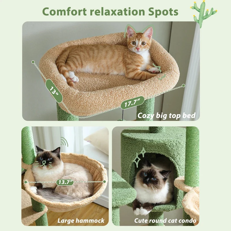 Arbre à Chat La Yegada 150 cm | Design Original Multi-Niveaux