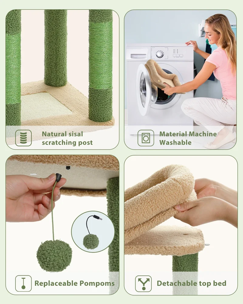 Arbre à Chat La Yegada 150 cm | Design Original Multi-Niveaux