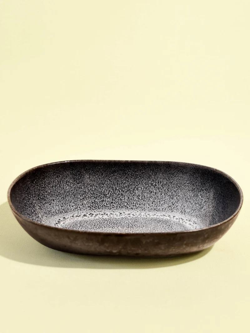 Plat de service XL | Noir écume