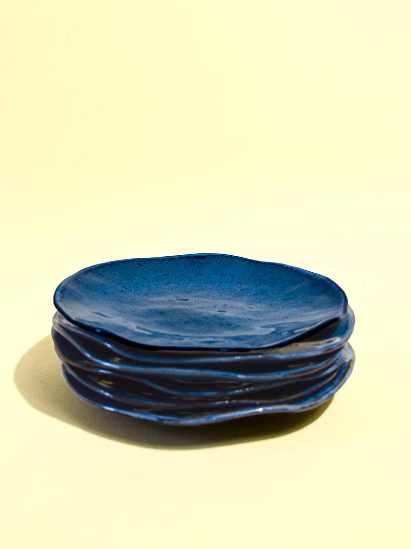 Petite assiette Onda | Bleu abyssal