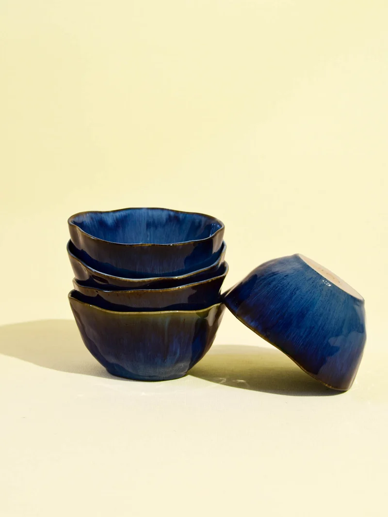 Grand bol Onda | Bleu abyssal