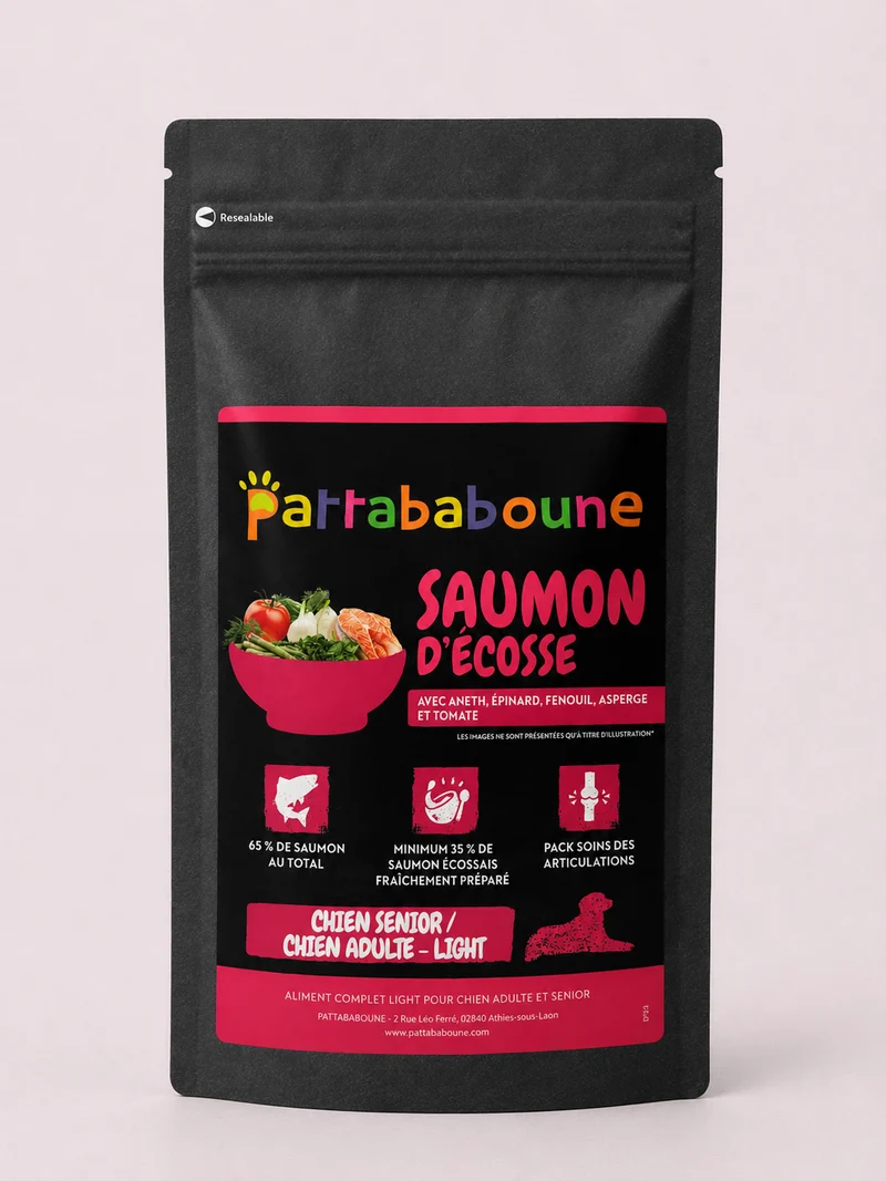 Croquettes premium saumon light d'Écosse sans céréales - Chien senior & chien adulte