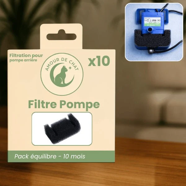 Filtre pour pompe fontaine à eau chat - arrière