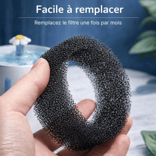 Filtre pour pompe fontaine chat - circulaire