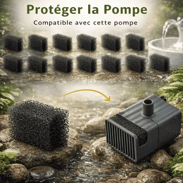 Filtre pompe fontaine chat - intérieur