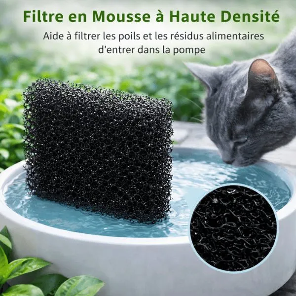 Filtre pompe fontaine chat - intérieur