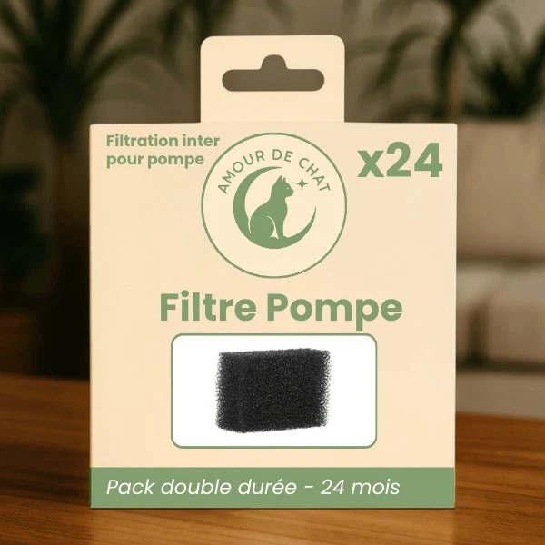 Filtre pompe fontaine chat - intérieur