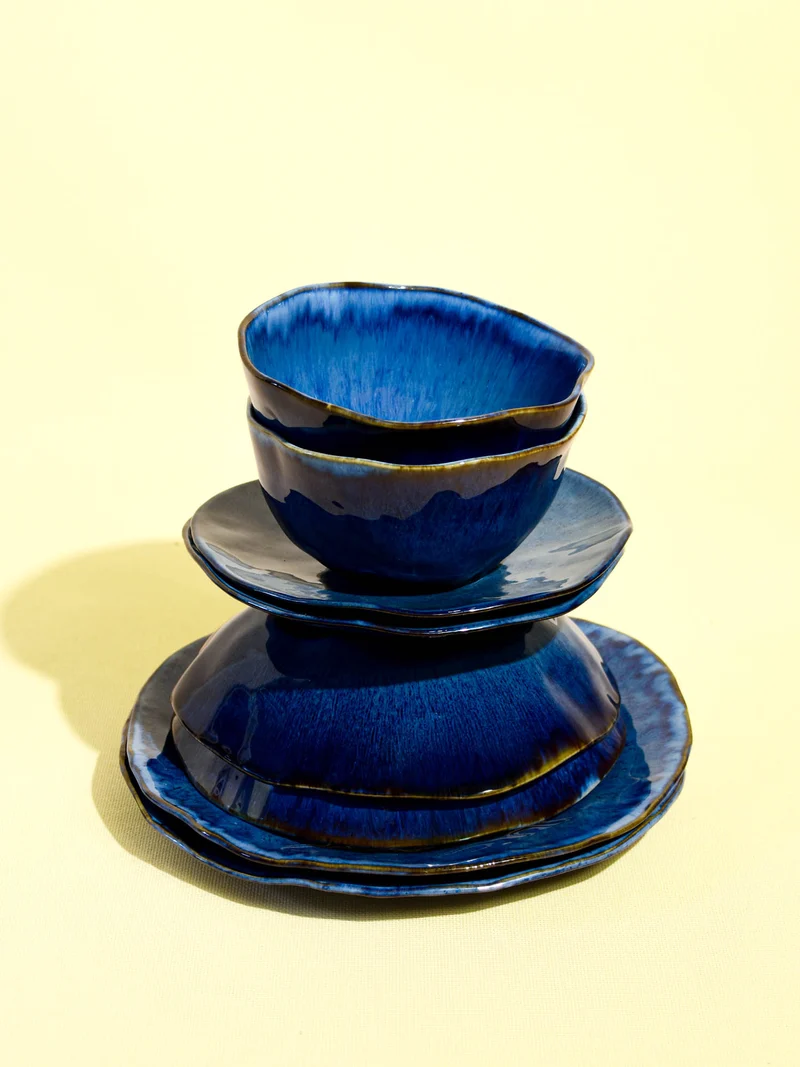 Service pour 2 Onda | Bleu abyssal
