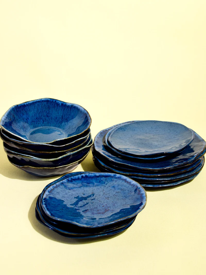 Service pour 6 Onda | Bleu abyssal