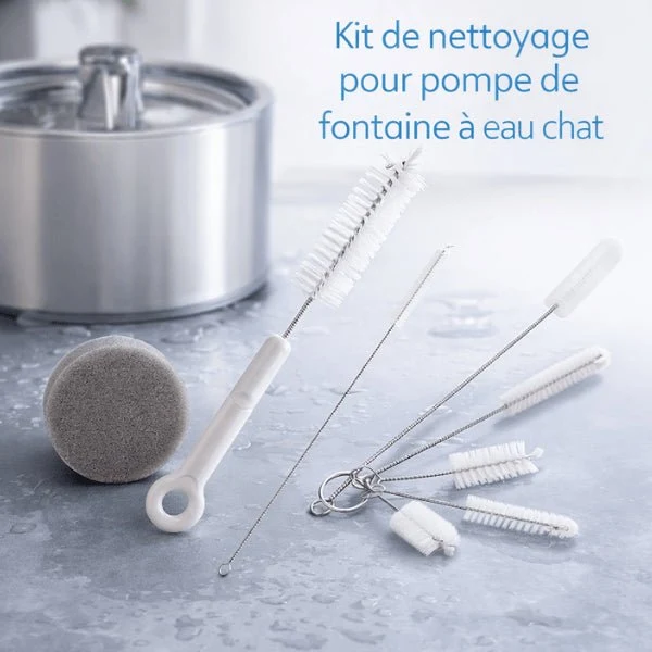 Kit nettoyage pour pompe fontaine à eau chat