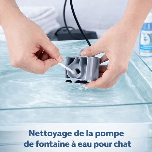Kit nettoyage pour pompe fontaine à eau chat