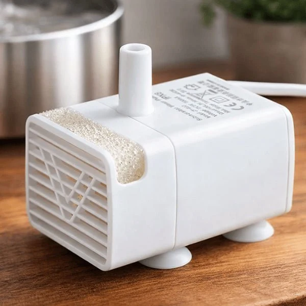 Pompe pour fontaine eau chat - filtrante