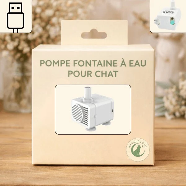 Pompe pour fontaine à chat - automatique LED