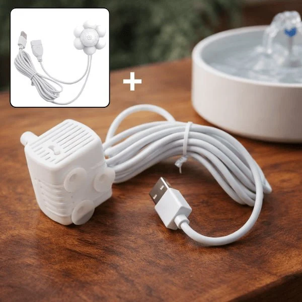 Pompe pour fontaine à eau chat - détecteur mouvement