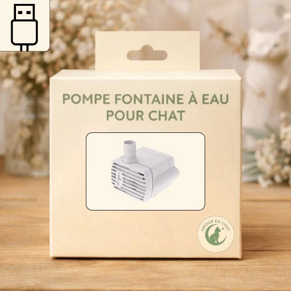 Pompe fontaine à eau chat - silencieuse