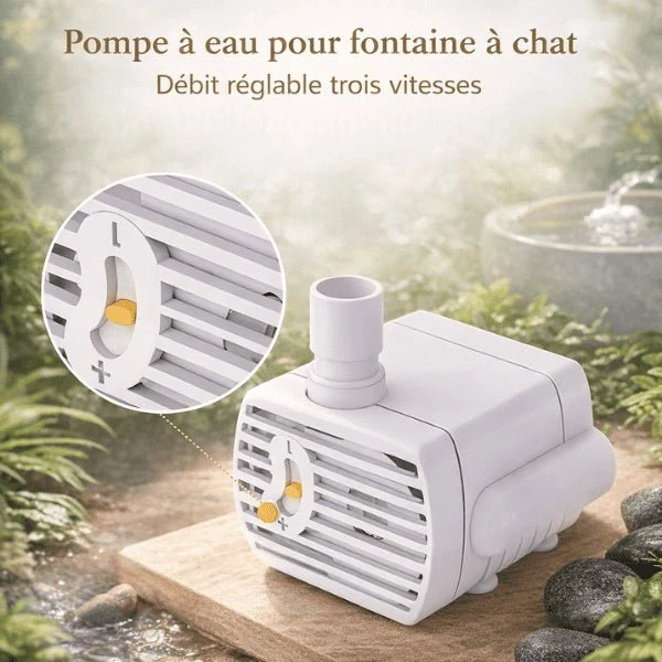 Pompe fontaine à eau chat - silencieuse