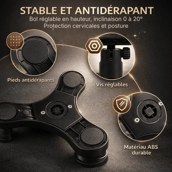 Gamelle surélevée chat - Réglable hauteur et inclinaison - AjustBowl™