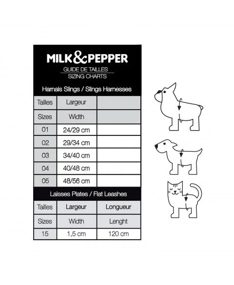 Harnais sling Luciana paille marine Milk & Pepper