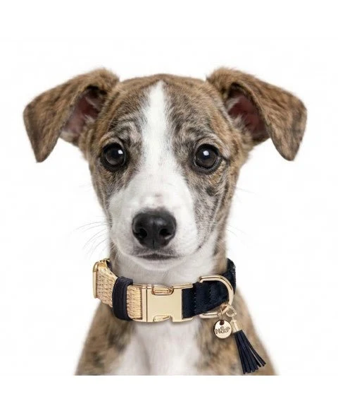 Collier réglable Selena paille marine Milk & Pepper — Naturel & chic