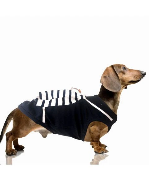 T-shirt pour chien Yoan Milk & Pepper — Marine, style & baluchon