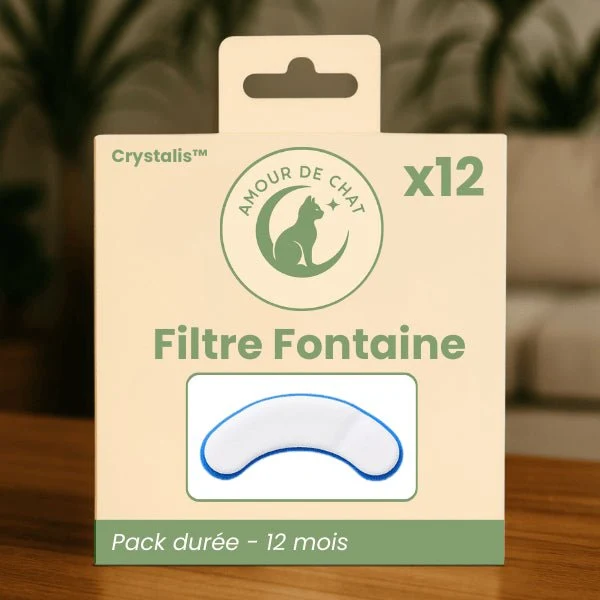 Fontaine à chat transparente à robinet – Crystalis™
