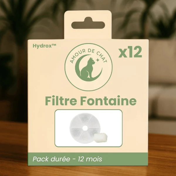Filtre fontaine a chat - Hydrox™ : Meilleure hygiène