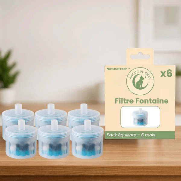 Filtre fontaine à eau pour chat - NaturaFresh™ : Meilleure hydratation