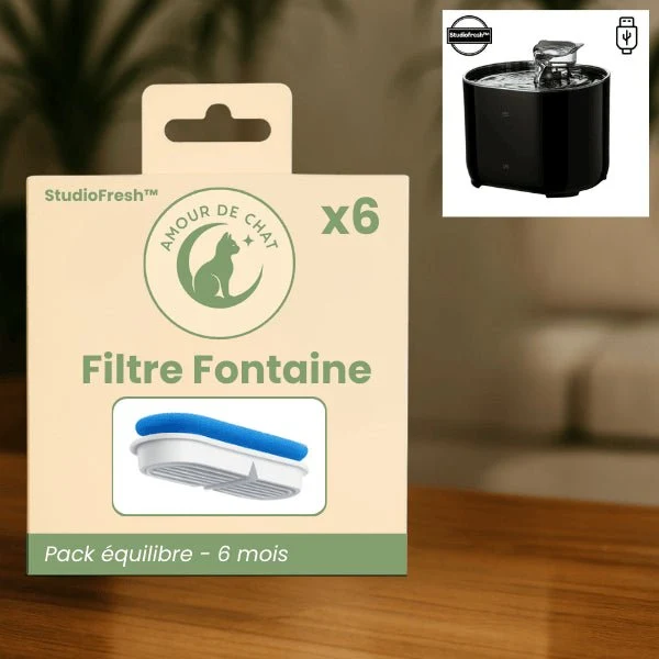 Filtres fontaine chat - Studiofresh™ : Santé optimale