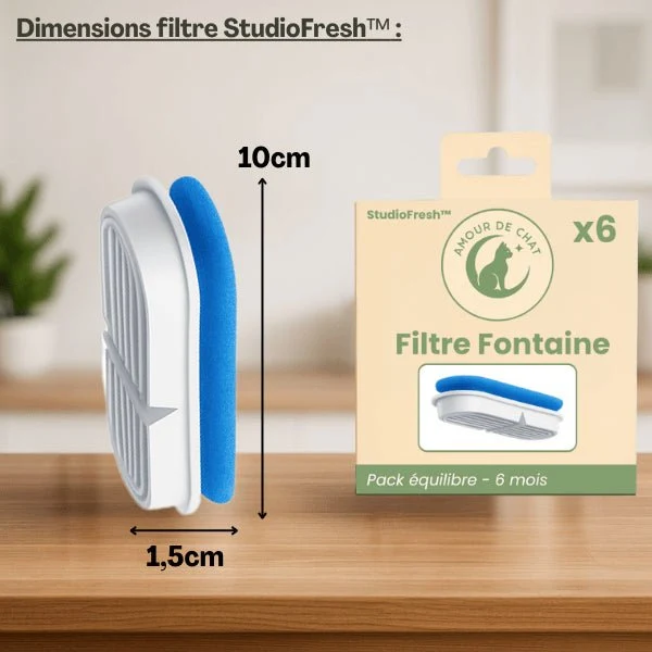 Filtres fontaine chat - Studiofresh™ : Santé optimale
